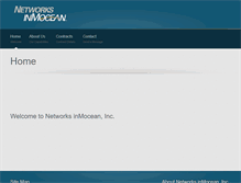 Tablet Screenshot of networksinmocean.com